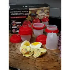 Jogo de Mini Potes para Cozinhar Ovos - AMIGOLD