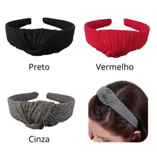 Kit 3 / 5 Tiaras Elastano Canelado Combo Tiaras Elastano