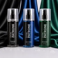 Kit 3 Body Splash Masculino Don Patrone 200ml – Inspirados no Seuvagem, Bleu e Acqua