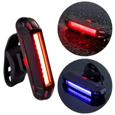 Lanterna Sinalizador Traseira Bike Pisca LED 3 Cores Recarregável USB