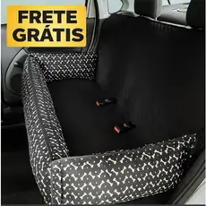 Protetor Pet Gigante para Banco Veicular Traseiro Impermeável Com Zíper e Almofadas Laterais P/G/GG