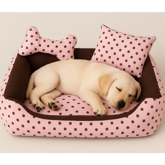 Cama Caminha Pet Pequena Cachorro e Gato Impermeável com Zíper Fácil Lavagem 40x40cm