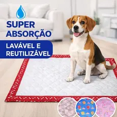 Tapete Higiênico Para Cães Lavável e Impermeável Tamanho Grande