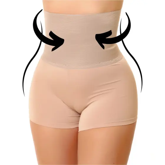 Cinta Modeladora Cintura Alta com Cós Sem Costura