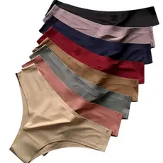 Kit 5 Calcinhas Confortáveis Sem Costura Leve Tanga Preta + Nude + 3 Cores Sortidas