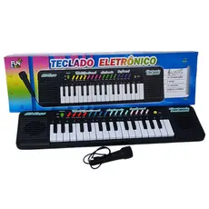 Teclado Musical Infantil Eletrônico 32 Teclas Com Microfone