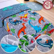 Edredom Infantil Cobertor Kids Dupla Face Manta Estampado Personagens Cama Solteiro Menino Menina