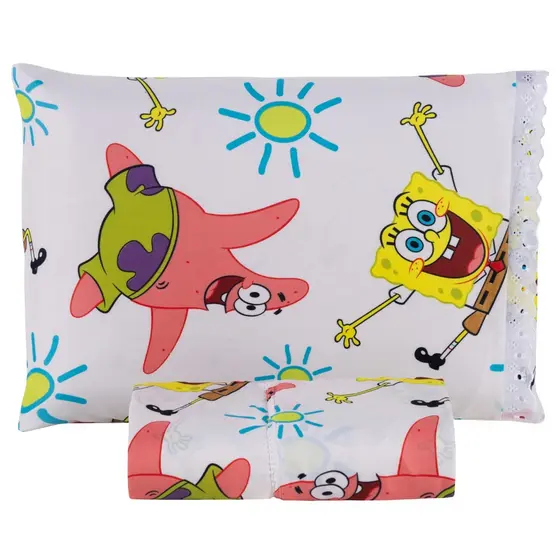Jogo Lençol Solteiro 2 Peças Infantil Criança 180 Fios Estampas Menino Menina Roxo Verde