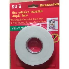 (fita banana)Fita dupla face de espuma-3m*18mm*2mm uso em geral