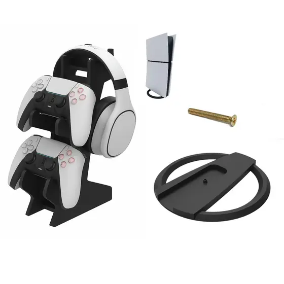 Suporte Base Vertical Para Playstation 5 Ps5 + Suporte controle video game Slim Digital Com leitor ou Sem