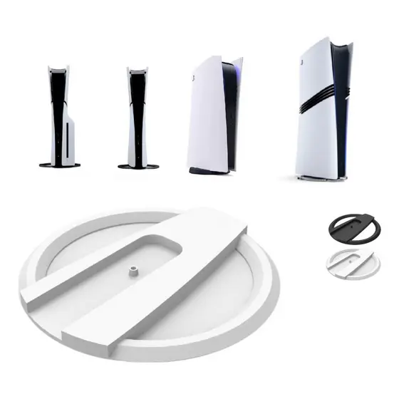 Suporte De Mesa Base Vertical Para Playstation 5 Ps5 Slim Digital ou Com leitor Ou Fat Todos Ps5 Branco