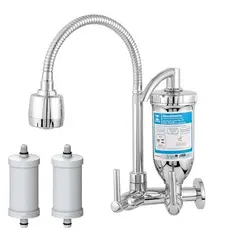 Torneira Gourmet Com Filtro de Água Pia de Cozinha 2 Jatos + 1 Refil de Filtro Vela Extra