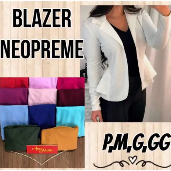 Blazer Neoprene Casaquinho Social