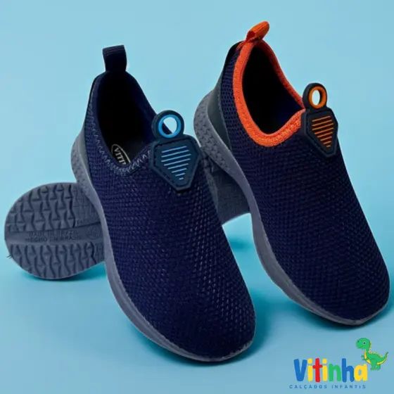 Kit 2 Tênis Infantil Menino Leve Promoção Volta as Aulas Sola Preto