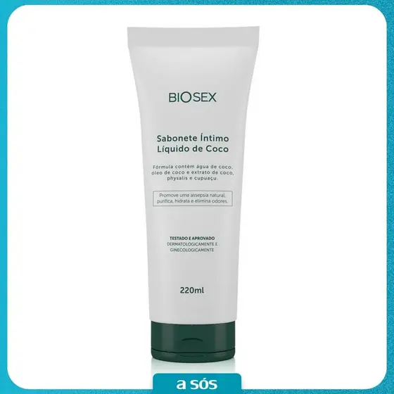 Sabonete Íntimo Líquido de Coco Biosex - 220 ml
