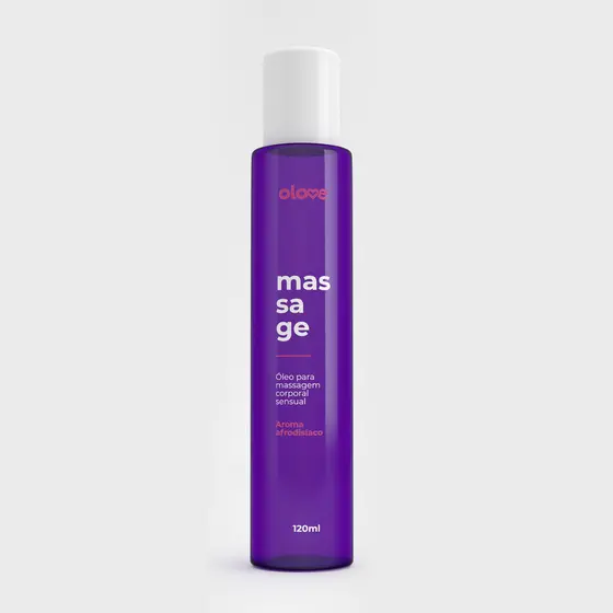 Óleo P/ Massagem Sensual Perfumado Olove Massage - 120ml