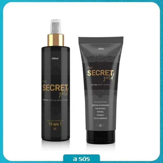 Kit The Secret Gold Creme Hidratante + Elixir Da Sedução