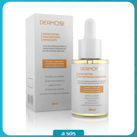 Sérum Íntimo Concentrado Hidratante Peles Maduras Dermosex - 30 ml