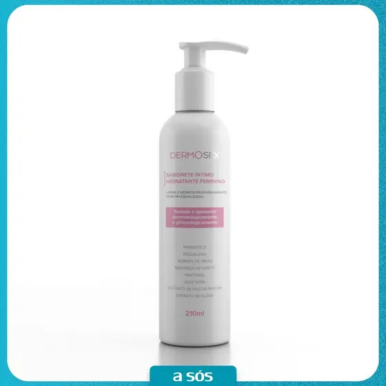 Sabonete Íntimo Hidratante Feminino Dermosex - 210 ml