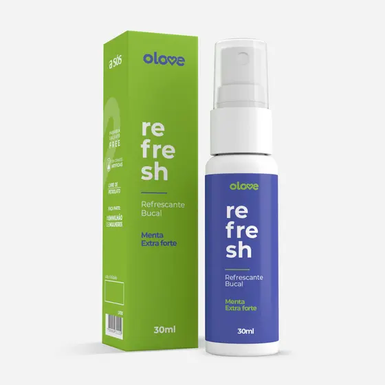Spray Refrescante Bucal Menta Extra Forte Olove Refresh - 30ml
