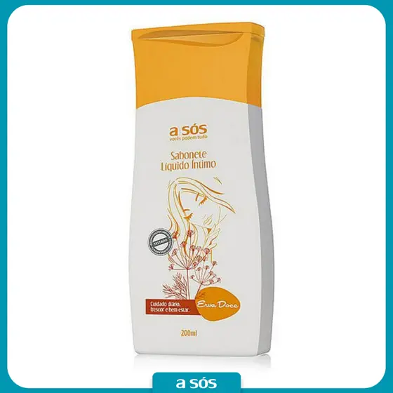 Sabonete Íntimo Líquido Unissex PH Neutro Aroma Erva Doce - 200ML