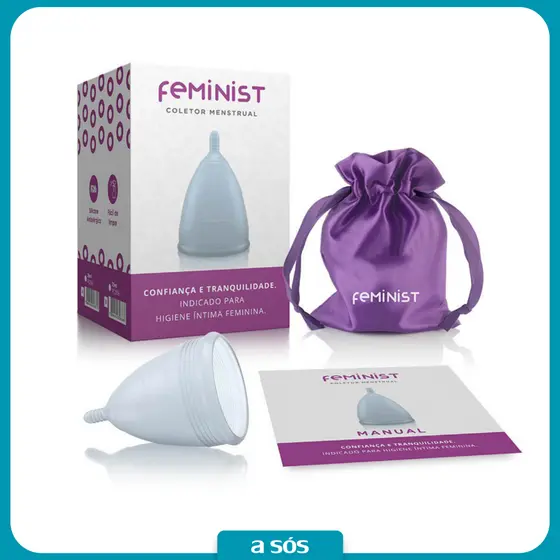 Coletor Menstrual Copo Silicone Feminist Modelo B - 25 Ml - A Sós