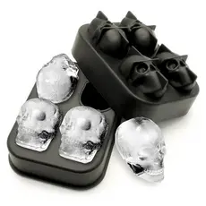 Forma De Gelo Silicone Forma De Caveira Festas Drinks Bar