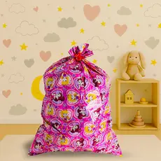 Kit 10 Sacos de Presente Estampado Grande Infantil 30 x 45 Com Lacinho