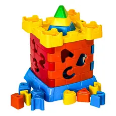 Castelinho De Brinquedo Educativo Cubo 13 Peças Encaixe