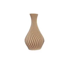 Vaso Plantas Modelo Espiral Bege - Jarro Decoração 12cm