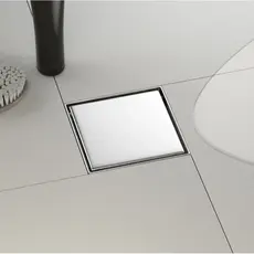 Ralo Invisível Inox Quadrado 10x10cm ou 15x15cm Sifonado Banheiro Lavabo Lavanderia Área gourmet  Cozinha
