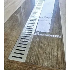 Ralo Linear Premium Inox 304 10x50 e 10x100 c/ Tela Insetos p/ Varanda e Espaço Gourmet