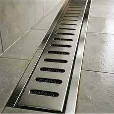 Ralo Linear Inox 10x50 com Suporte e Tela Anti Insetos para Quintal e Área Gourmet