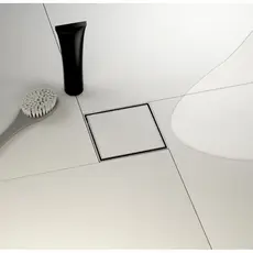 Ralo Cola Piso Invisível 10x10;15x15 Quadrado Banheiro Lavabo Cozinha Área Gourmet Lavanderia Sacada