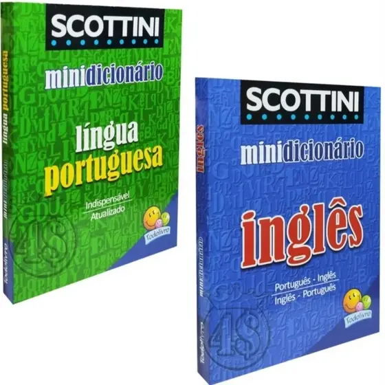 mini dicionário de inglês e mini dicionário de português completo