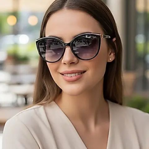 Óculos de Sol Modelo Feminino Gatinho Elegante da Moda