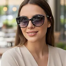 Óculos de Sol Modelo Feminino Gatinho Elegante da Moda