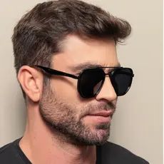 965OCULOS DE SOL MASCULINO UNSEEX  AVIADOR QUADRADO ESTILO PILOTO LENTE UV400