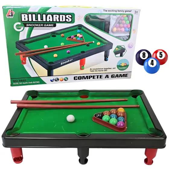 Mini Mesa de Sinuca Infantil Bilhar para Criança Portátil Jogos
