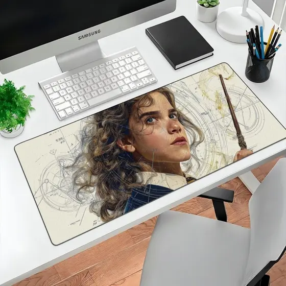 MousePad Grande Hermione Granger Harry Potter 80x30 Grande Gamer Geek Magic