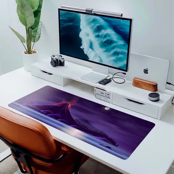 MousePad Grande Vulcão Madagascar 2 A Grande Escapada 80x30 Gamer Filme Infantil Premium