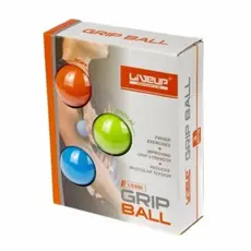 KIT BOLAS DE APERTO GRIP BALL - LEVE, MEDIO, FORTE- 5 CM - LIVEUP SPORTS
