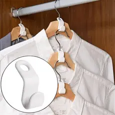 Kit 10/50 Ganchos Extensores De Cabide Roupas Conector