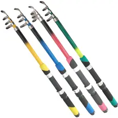 Vara de Pesca Telescópica para Molinete (ultra light) - COR SORTIDA - Pescaria Ótimo P/ Pesqueiro, Rios, Lagos