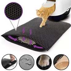 Tapete Eva Coletor de Areia Para Gato Lavável Higiênico Dupla Camada