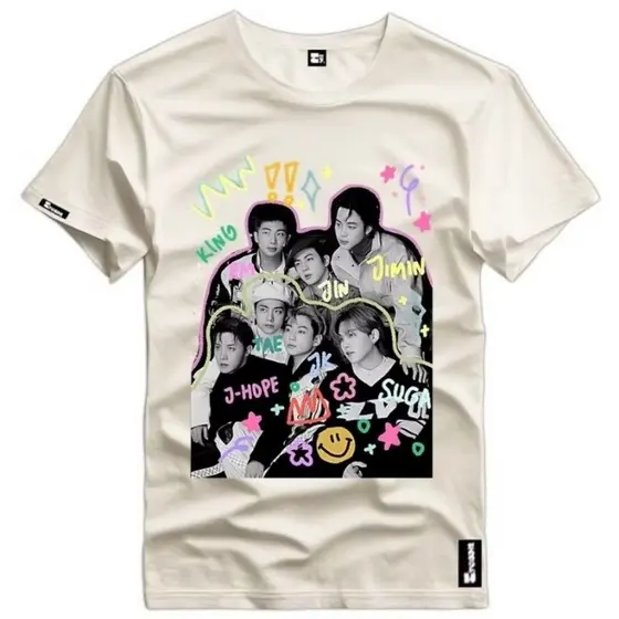 camiseta unissex bts fã club blusa bts T-shirt bts entrega imediata