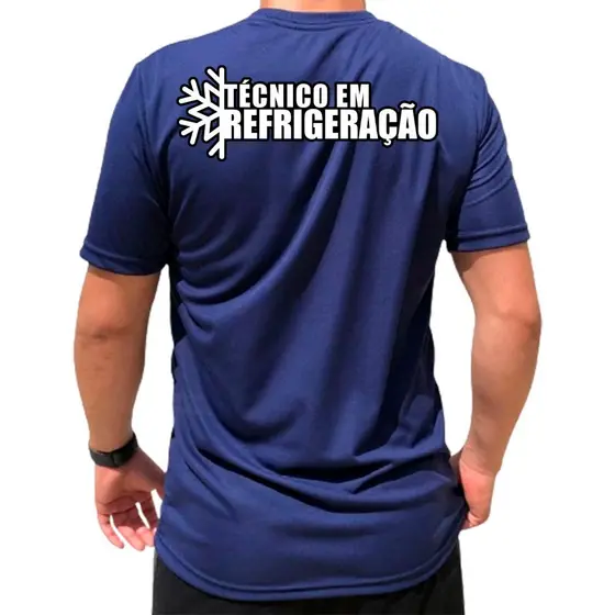Camiseta para Técnico de Refrigeração Camiseta de Uniforme Profissional Autônomo