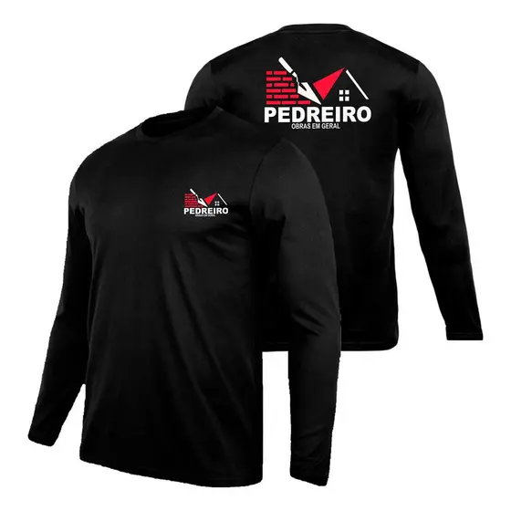 Kit 2 Camisetas Para Pedreiro Trabalho Uniforme Profissional