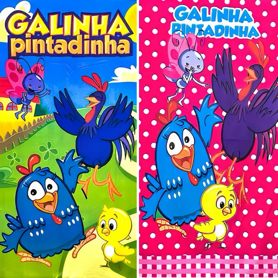 Toalha de Banho Infantil Galinha Pintadinha 1,40 x 0,70cm Praia Piscina Personagens - Ótima Qualidade