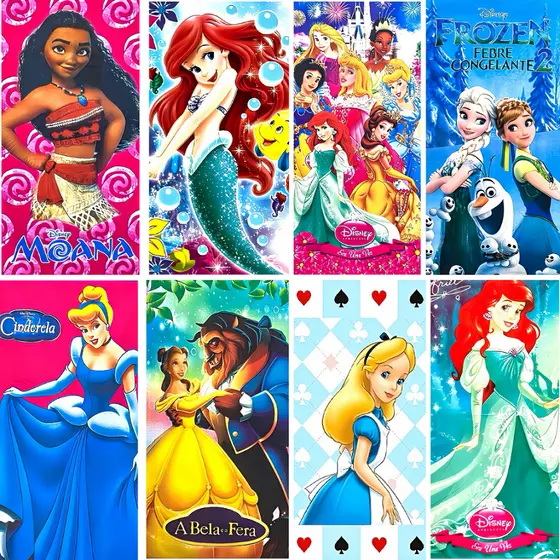 Toalha de Banho Praia infantil menina Peppa BTS moana lucas neto sofia marsha princesas minie frozen